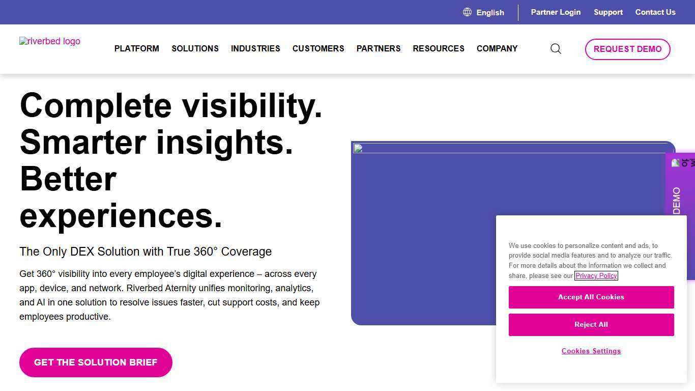 Riverbed Aternity 360° Digital Experience